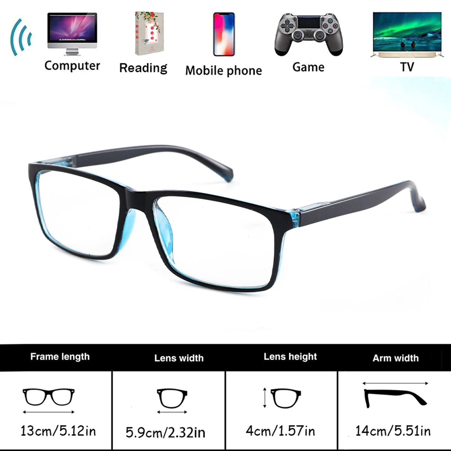 2 PCS Fashion Reading Glasses Blue Light Blocking Fashion Readers Spring Hinge with Pattern Print Eyeglasses
