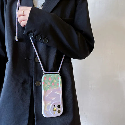 Crossbody Lanyard Phone Case Xiaomi Redmi Note 14 Pro 5G Note 14 Pro Plus 14C POCO X7 Pro 14T Rope Necklace Strap Silicone Cover