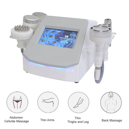 120K Ultrasonic Cavitation Machine Vacuum Slimming Body Massage Anti-cellulite Skin Tightening Lifting Beauty Device 6 in 1
