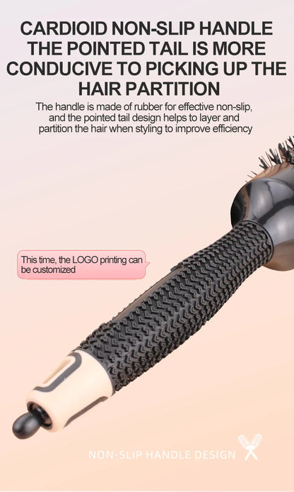 Wholesale High Quality Custom Logo Soft nylon Brush for Salon and home Roll Round Brush Set for Beauty Salon Blower