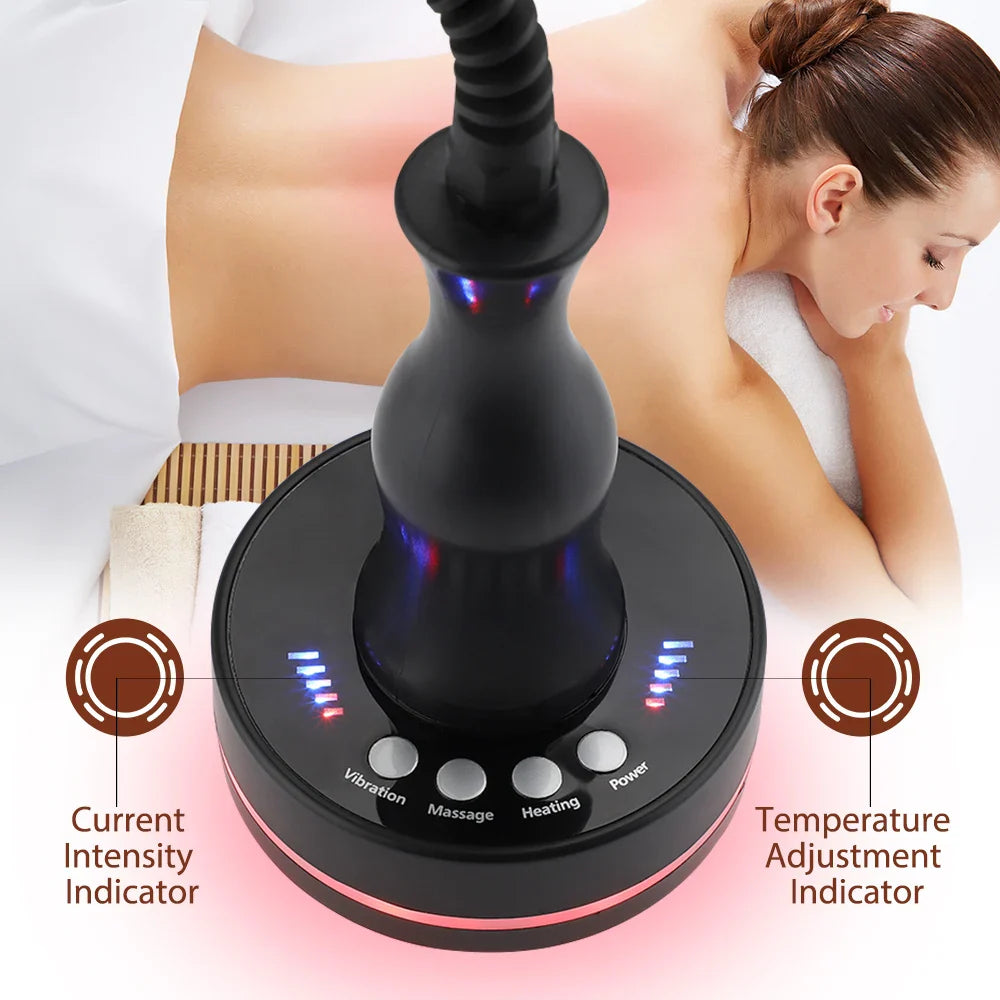 Microcurrent Body Massager Health Care Electric Meridian Brush Therapy Lymphatic Drainage Body Slimming LED Infrared Red Light