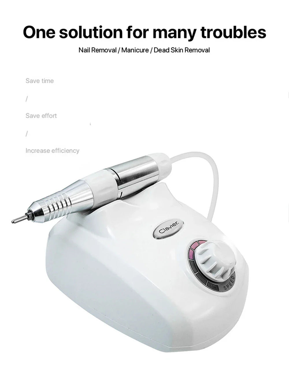 Electric Manicure Mill Cutter 65W Nail Drill Machine Professional Nail Art Tool 35000 RPM Pedicure Grinding Apparatus 208