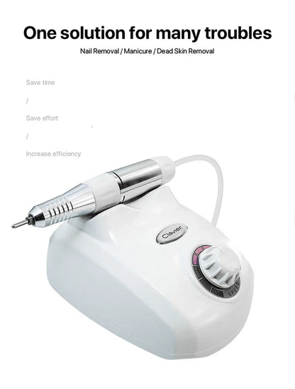 Electric Manicure Mill Cutter 65W Nail Drill Machine Professional Nail Art Tool 35000 RPM Pedicure Grinding Apparatus 208