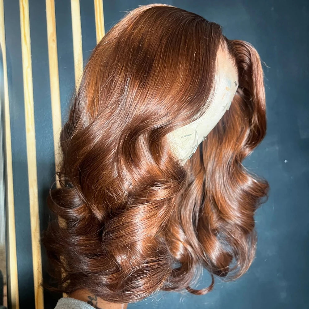 Chocolate Brown 7x5 Glueless Wigs Pre Cut Lace 230 Density Vietnamese Body Wave 13x6 HD Lace Frontal Human Hair Wig Preplucked