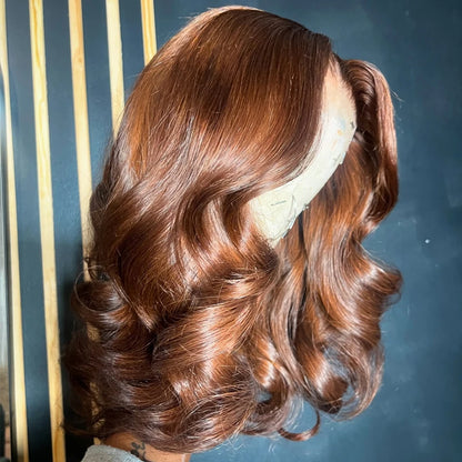 Chocolate Brown 7x5 Glueless Wigs Pre Cut Lace 230 Density Vietnamese Body Wave 13x6 HD Lace Frontal Human Hair Wig Preplucked