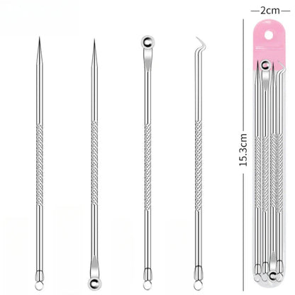 1/4/8pcs Blackhead Comedone Acne Pimple Blackhead Remover Tool Spoon for Face Skin Care Tool Needles Facial Pore Cleaner Acne