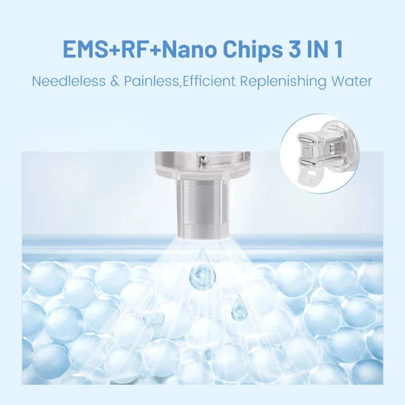 Portable RF Microcurrent Beauty Machine Lift Saggy Skin Brighten Dullness Hydrate Facial Moisturizing Equipment for Glowing Face