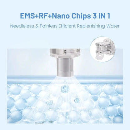 Portable RF Microcurrent Beauty Machine Lift Saggy Skin Brighten Dullness Hydrate Facial Moisturizing Equipment for Glowing Face