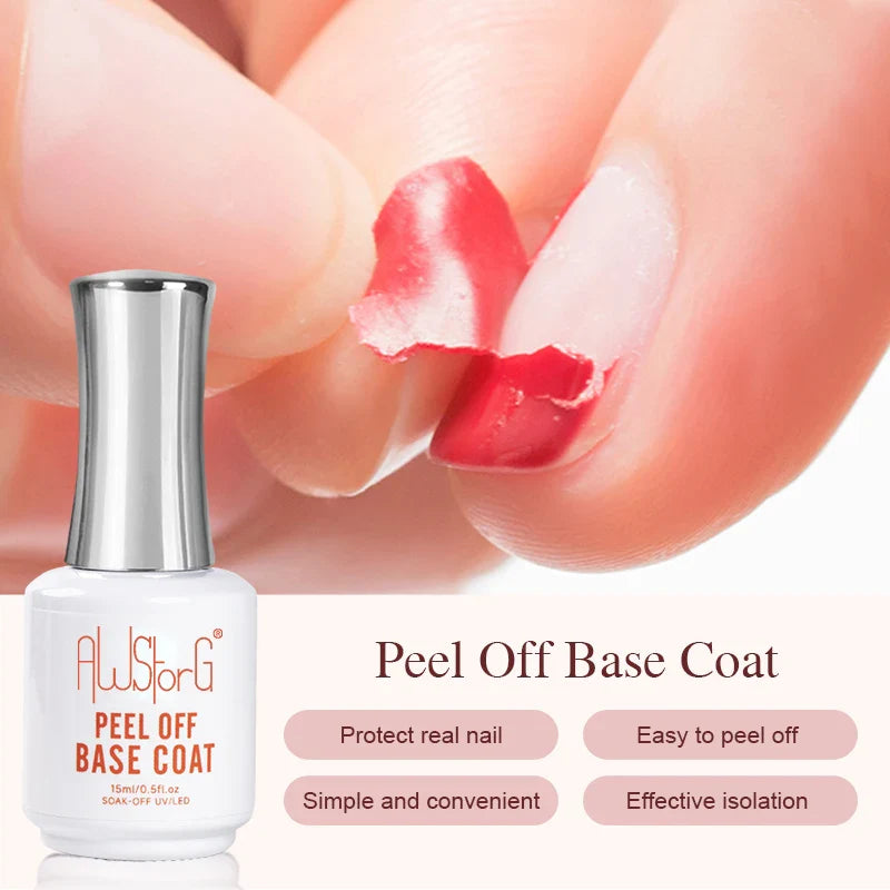 AWStorG15ml 2 IN 1 Crystal Top Coat Transparent Soak Off UV LED Nails Art Manicure Gel Nail Polish Varnishes Primer Function Gel
