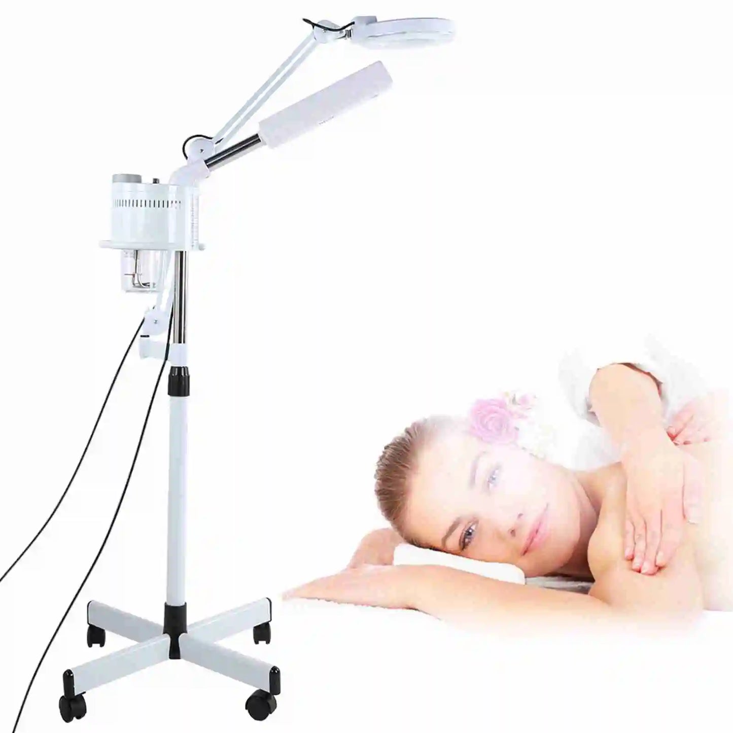 Professional UV Facial  3in1 UV Facial  Cold Light LED 5X Magnifier Floor Lamp Facial  Magnifier Cold Light