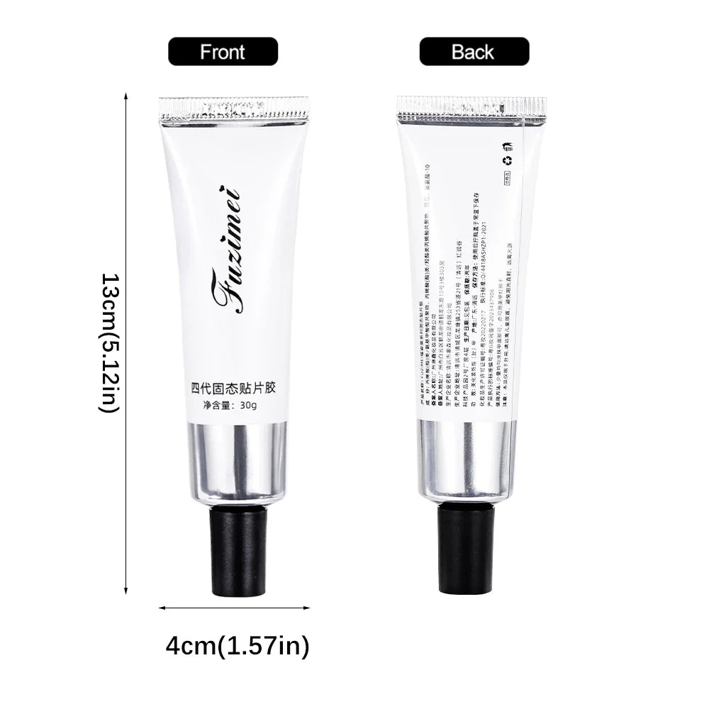 30g Solid Patch Easy Stick Nail Tips Gel Strong-Adhesive Nail Extension Gel Clear Soak Off UV LED Nail Tips/Rhinestone Gel