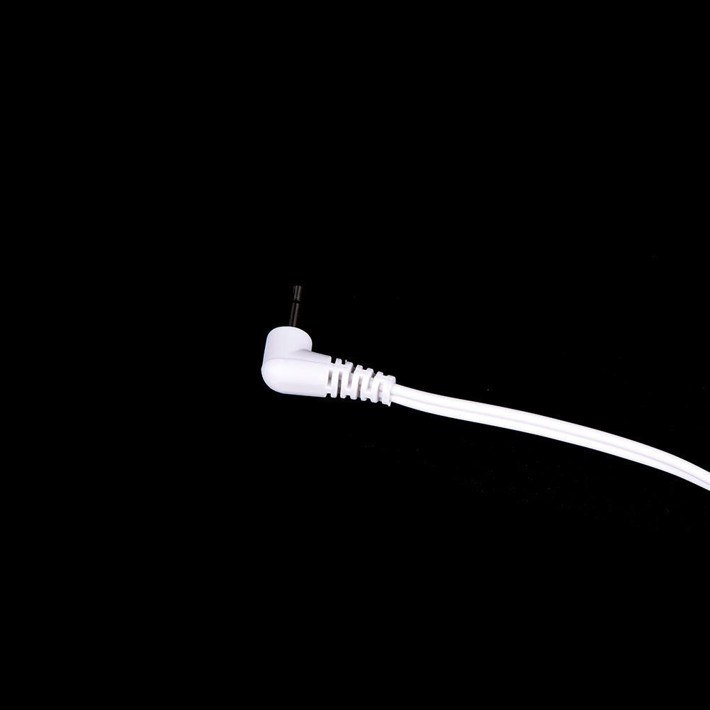 Electrode Lead Wires with 2 Ear Clips for Tens Therapy Machine Massager 2.5mm