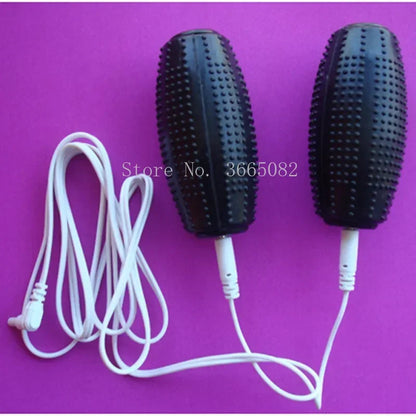 2pcs Hand Shock Conductive Rods for TENS EMS Massager Stimulator Hands Electrode Stick/with 1pcs Connecting Cable/Massager
