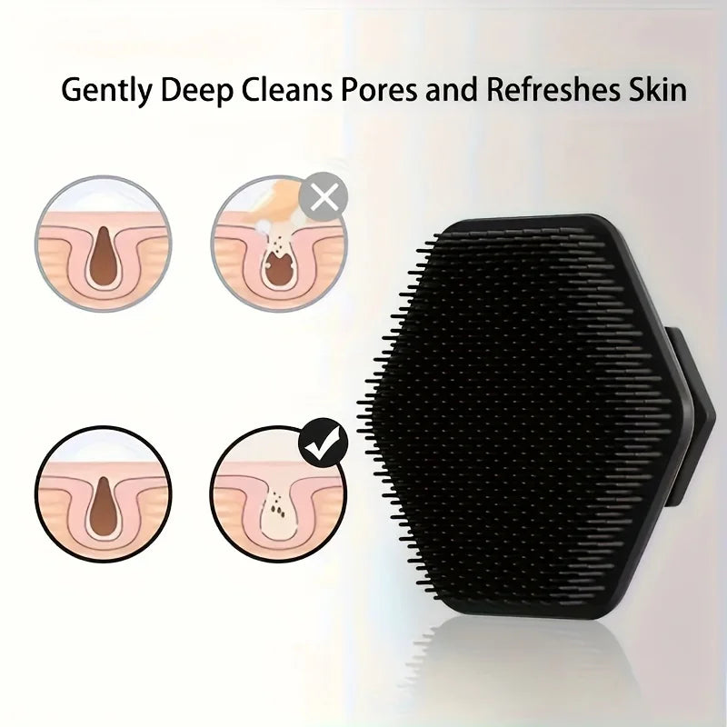 Facial cleansing tool set, stainless steel heart-shaped scraping tool, ice roller, silicone facial brush