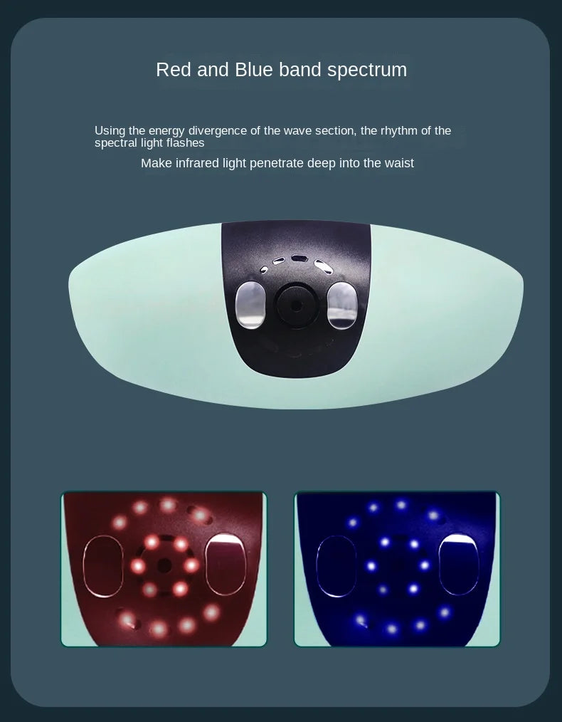 Curved Lumbar Spine Massager Intelligent Electric Hot Compress Soothing Lumbar Massage Instrument