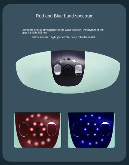 Curved Lumbar Spine Massager Intelligent Electric Hot Compress Soothing Lumbar Massage Instrument