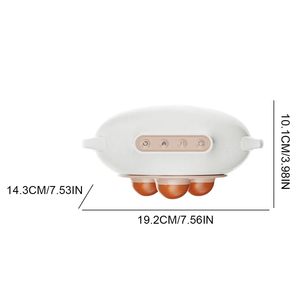 Bian Stone Tummy Kneading Instrument 3 Level Wearable Cellulite Massager Body Sculpting Machine for Indigestion Gas Constipation