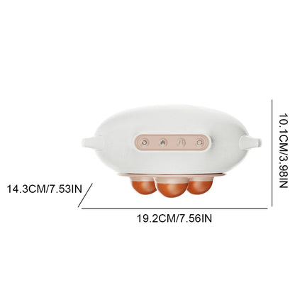 Bian Stone Tummy Kneading Instrument 3 Level Wearable Cellulite Massager Body Sculpting Machine for Indigestion Gas Constipation