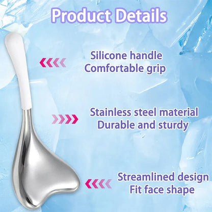 Cooling Spa Ice Globes Roller Stainless Steel Gua Sha Cryo Sticks Face and Eyes Massager Facial Skin Care Tools Gifts for Women