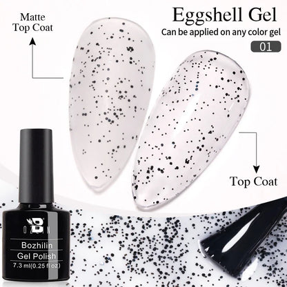 BOZLIN 5ml Sparkling Chameleon Mica Shell Gel Polish Colorful Sequins Manicure Semi Permanent Soak Off Nail Art Gel Varnish
