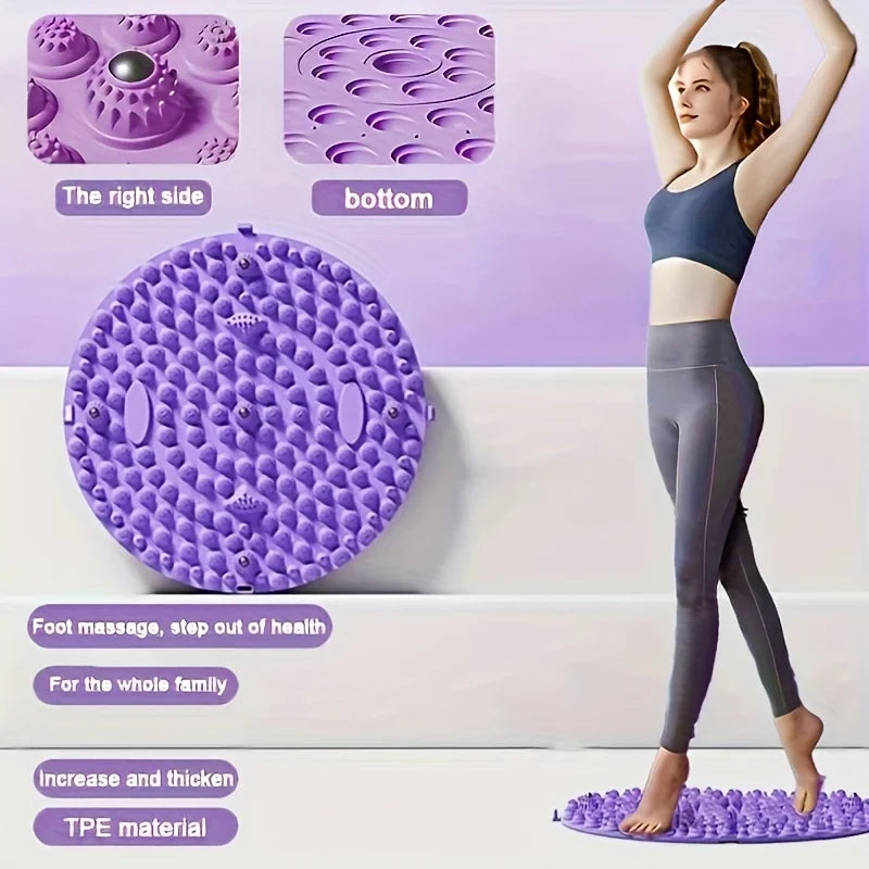 Foot Massage Pad 3D Convex - Tpe Material, No Power Supply Required, Acupressure Board Super Jogging Foot Massage Pad, Promote Blood Circulation, Ideal Decompression and Anxiety Relief, Indoor In-Situ Running Pad Toe Pressure