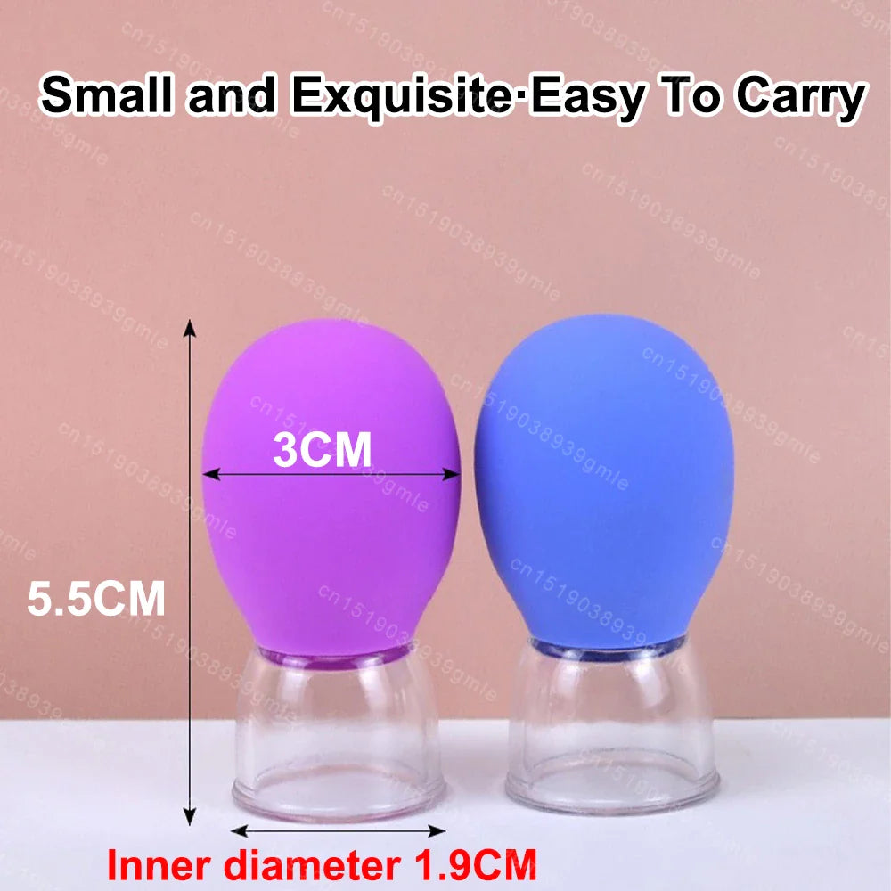 Facial Silicone Cans Cupping Cups Lifting Massage Chinese Cupping Set Small Mini Eye Cup Vacuum Cups Popularity Health Care