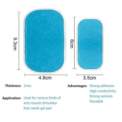 Replacement Gel Pads For EMS Hip Trainer Buttocks ABS Muscle Toner Stimulator Buttock Toner Trainer Hydrogel Gel Massage Patch