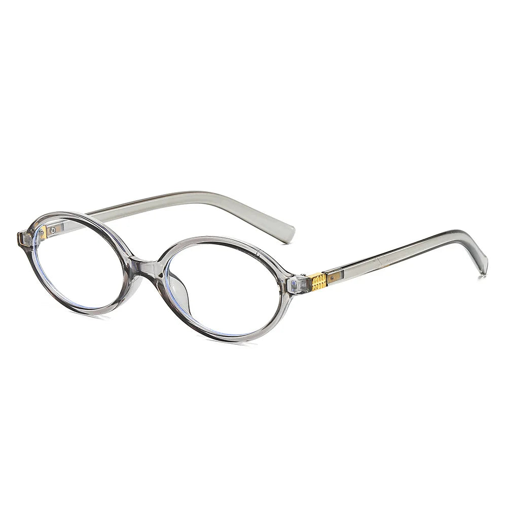 Fashion Small Oval Glasses Frame Women Anti Blue Light Ins Popular Blue Light Blocking Eyeglasses Ladies