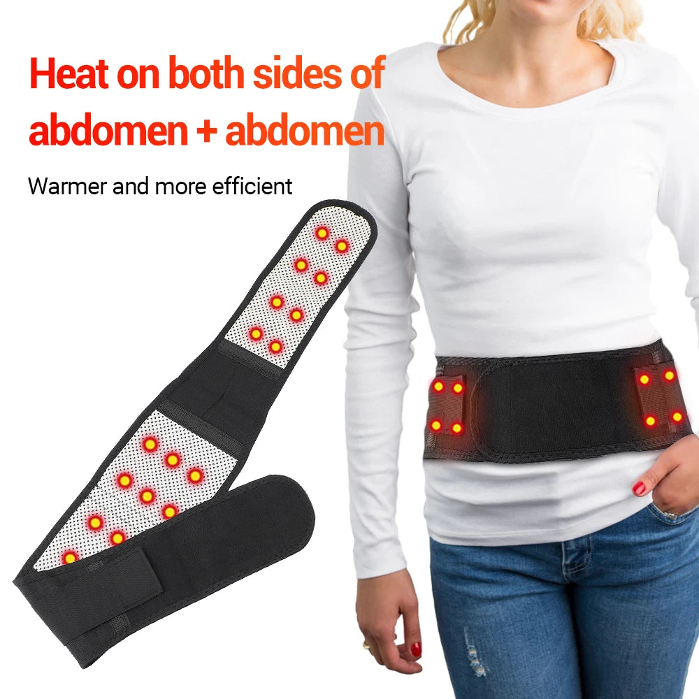 Adjustable Waist Tourmaline Self Heating Magnetic Therapy Back Waist Support Belt Lumbar Brace Massage Band Health Care medical