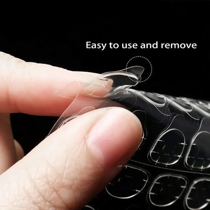 6000Pcs Double-Sided Nail Adhesive Stickers Waterproof Breathable Transparent False Nail Glue Sticker Jelly Nail Tips DIY Tools