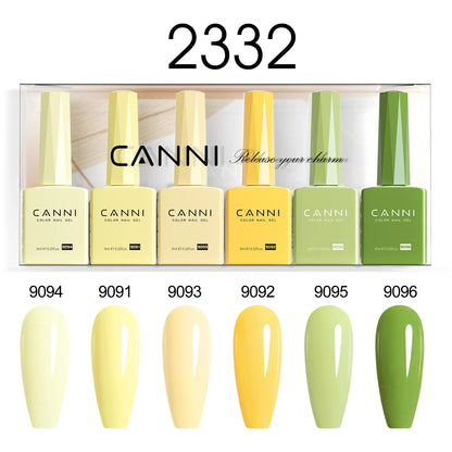CANNI Nail Gel Polish Set HEMA TPO FREE Jelly Nude Color Rubber Base UV Construction Gel Semi Permanent Soak off UV LED Gel Nail