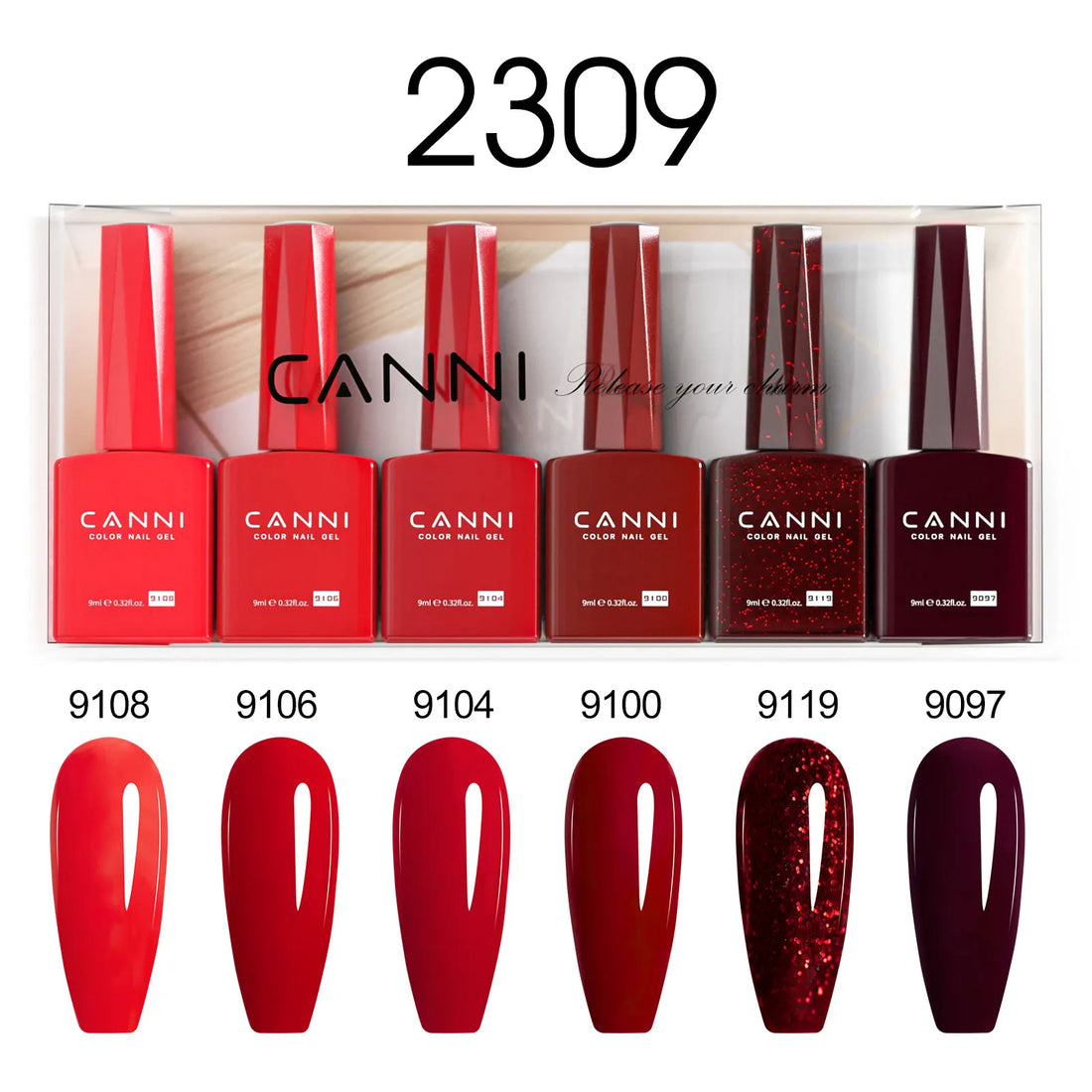 CANNI Nail Gel Polish Set HEMA TPO FREE Jelly Nude Color Rubber Base UV Construction Gel Semi Permanent Soak off UV LED Gel Nail