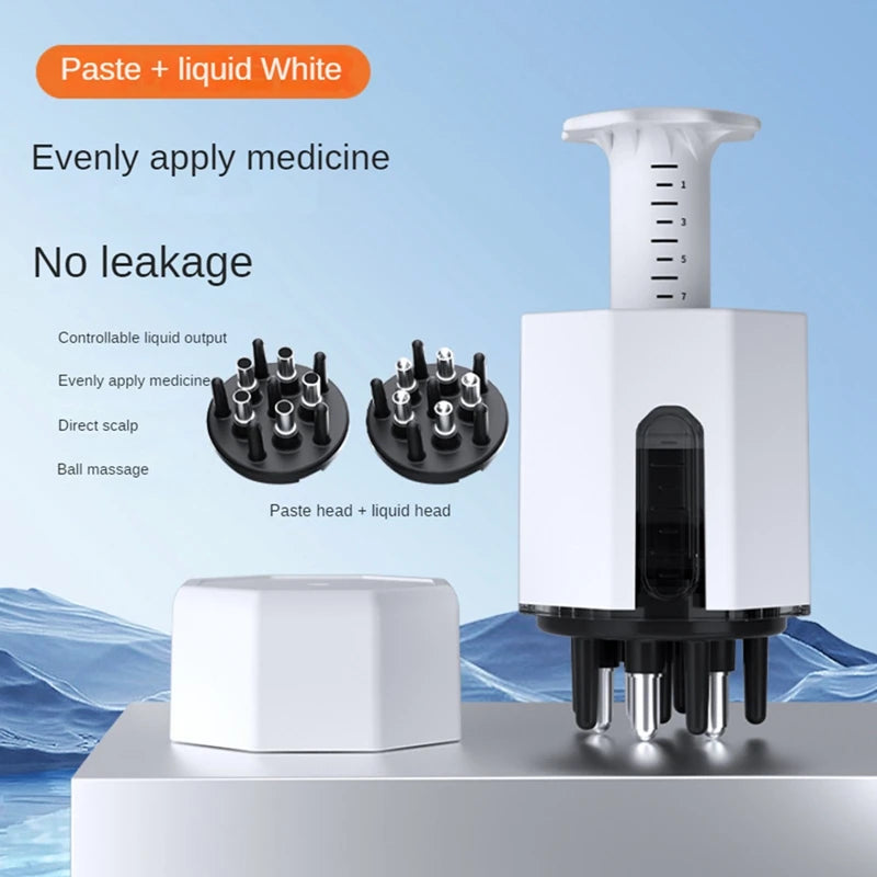 AA20-2In1 Scalp Applicator Solid Liquid Comb For Hair Scalp Treatment Essential Oil Guiding Comb Hair Growth Serum Massager