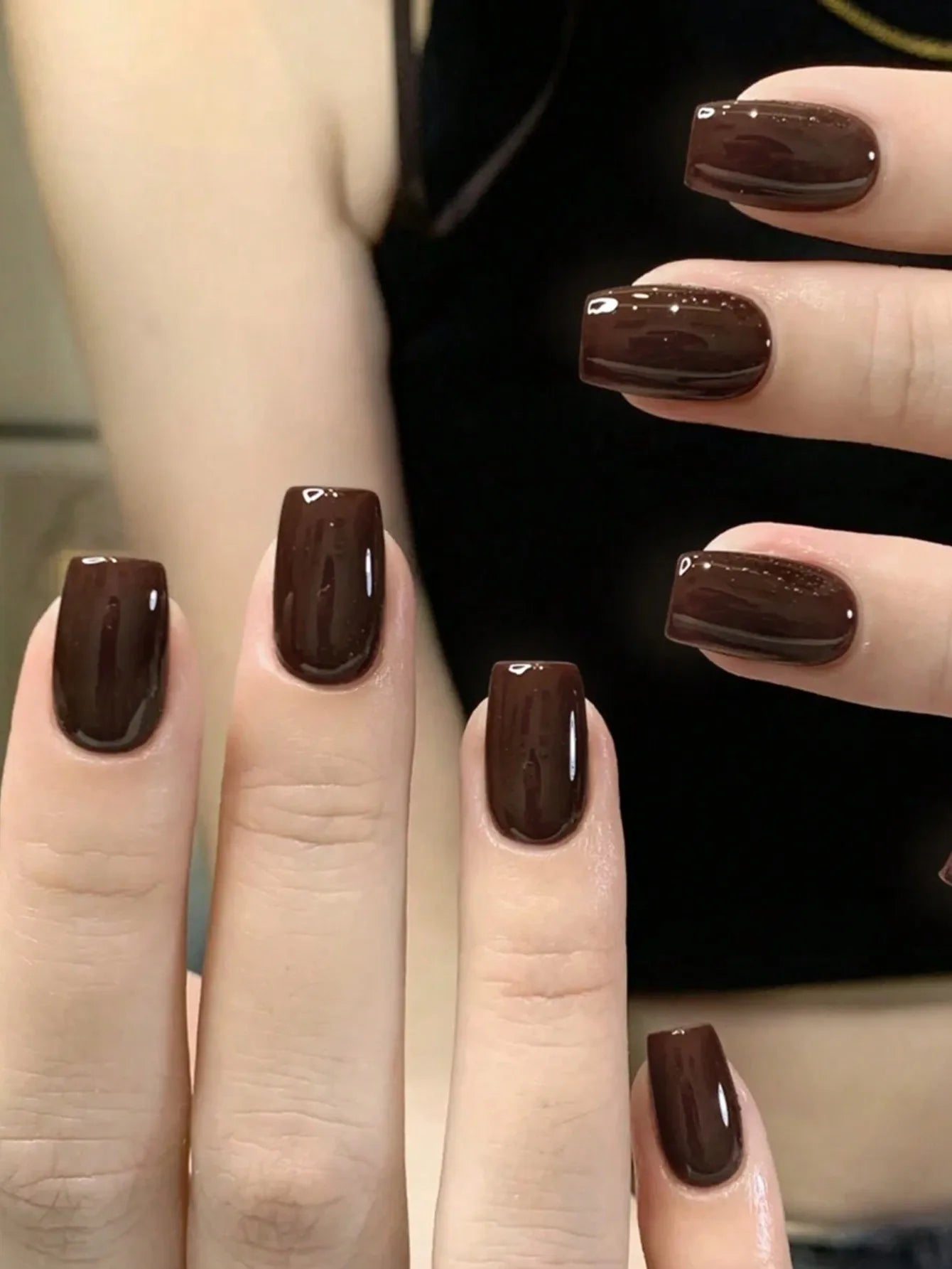 1pc 15ml Reddish Brown Gel Nail Polish Starter Pure Soak Off No Wipe Nail Gel Polish Suitable For All Seasons