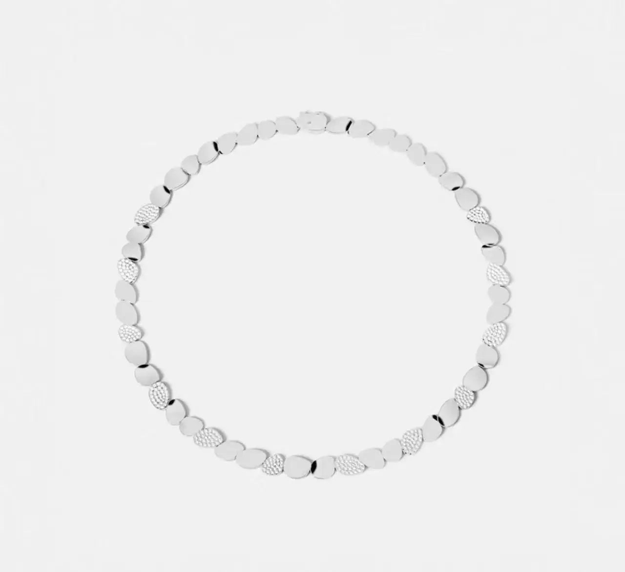 R&P  Silver Irregular Elliptical Geometry Ring Earrings Bracelet Necklace Women Classic Luxury Fashion Party Feast Jewelry