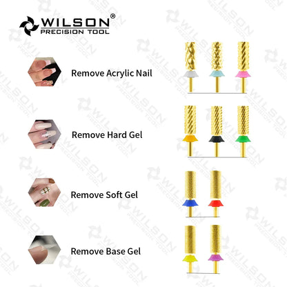 WILSON Small Barrel Bits-Nail drill bits Remove gel Manicure tool Nail accessories Hot sale