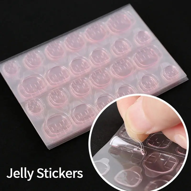 Double Sided Nail Glue Stickers Jelly Gel Glue False Nail Nails Bck Glue Sticker Nails Accessories And Tools Reusable