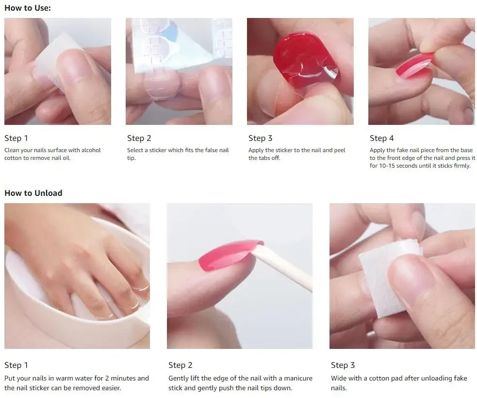 6000Pcs Double-Sided Nail Adhesive Stickers Waterproof Breathable Transparent False Nail Glue Sticker Jelly Nail Tips DIY Tools