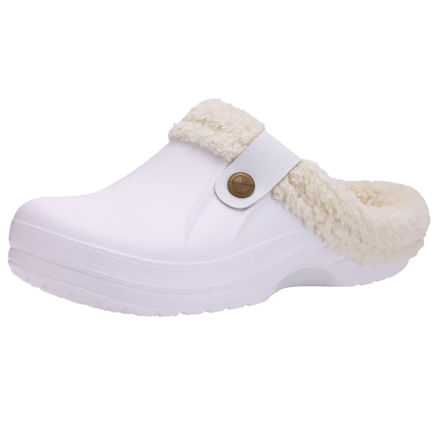 Asgard Winter Fur Furry Slippers For Men Outdoor Fashion Waterproof Plush Cotton Slippers Indoor Warm Cozy Non-slip Home Shoes