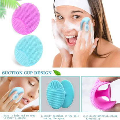 6pcs/set Silicone Face Scrubber Double headed Face Cleaning Brushes Facial Mask Applicator Blackhead Exfoliator Skin Care Tool