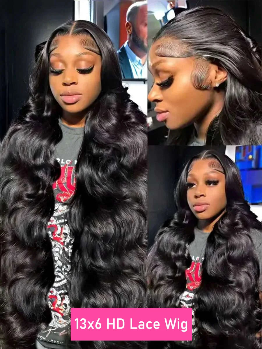 30 40 Inch Body Wave Wigs 13x6 Hd Lace Frontal Wig Brazilian Human Hair Lace Front Wig Pre Plucked Human Hair Wigs For Women