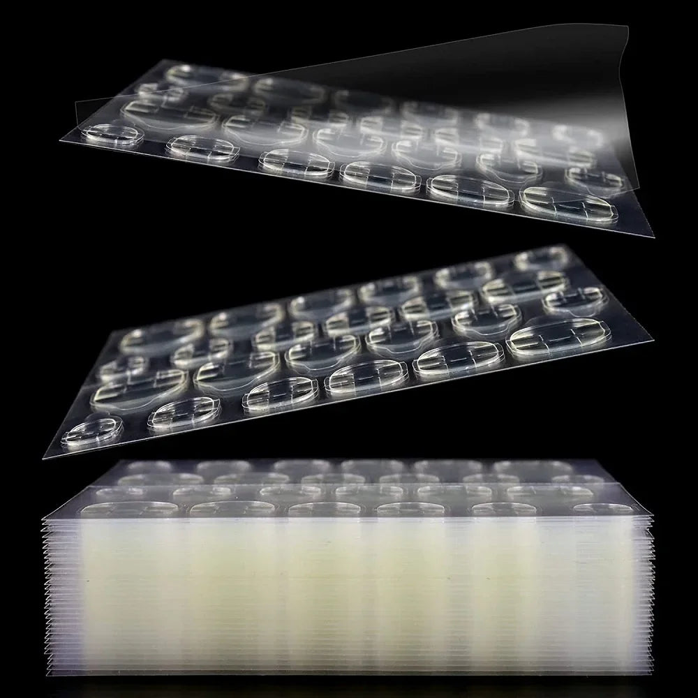 6000Pcs Double-Sided Nail Adhesive Stickers Waterproof Breathable Transparent False Nail Glue Sticker Jelly Nail Tips DIY Tools