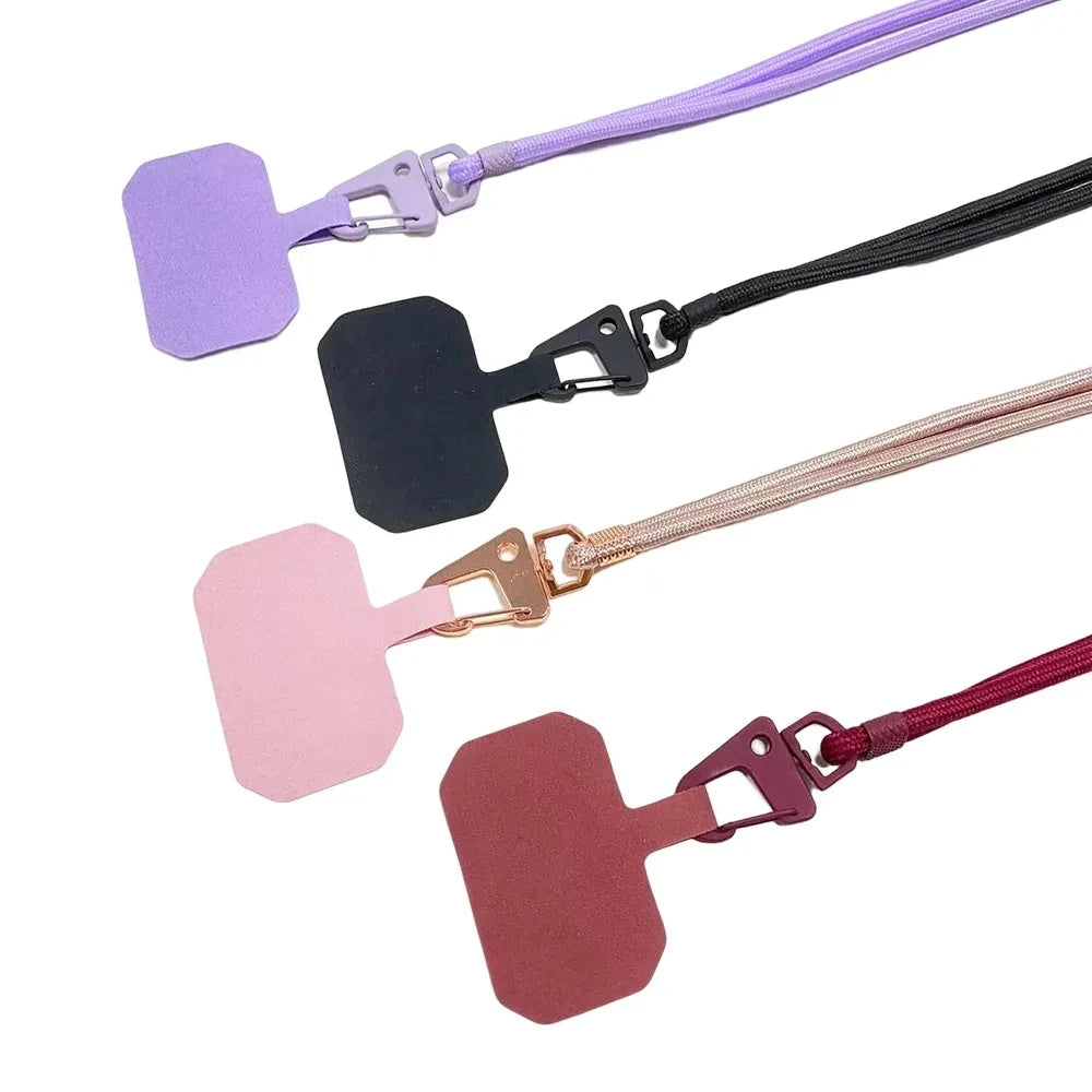 Universal Crossbody Patch Phone Lanyards Mobile Phone Strap Lanyard Nylon Soft Rope Cell Phone Hanging Cord Holder