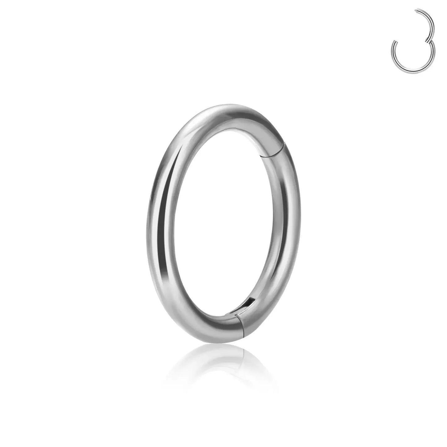 1/5Pcs Nose Rings G23 Titanium Lip Ring For Women And Men Piercing Jewelry Hoop Earrings Mixed Color Body Clips Hinged