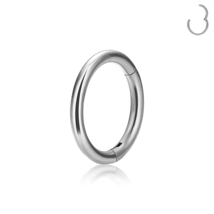 1/5Pcs Nose Rings G23 Titanium Lip Ring For Women And Men Piercing Jewelry Hoop Earrings Mixed Color Body Clips Hinged