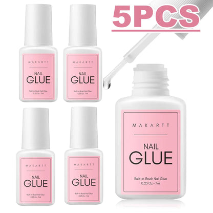 Makartt Nail Gel Glue for Press On Nails Soft Acrylic Gel Nail Tips Fake Nails,Super Strong Glue Easy to Control No Lamp Needed