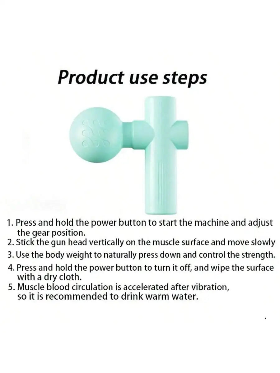 2026 Mini Massage Gun Fascia Machine Muscle Relaxation cRod Massage Fitness Equipment Neck Body Fascia Gun Rechargeable