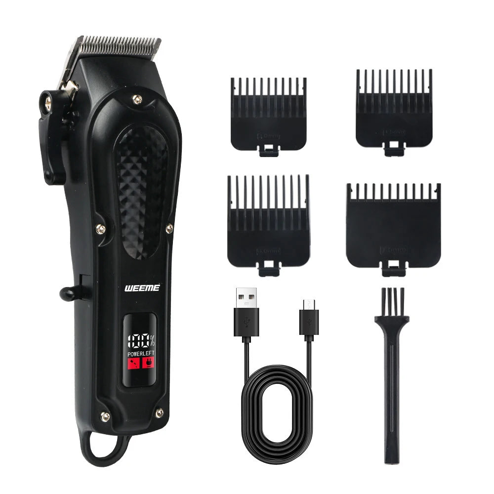 Vintage T9 Machine Electric Professional Hair Clippers Beard Clipper Rechargeable Men's Shaver Hair Trimmer Kit Boyfriend Gift