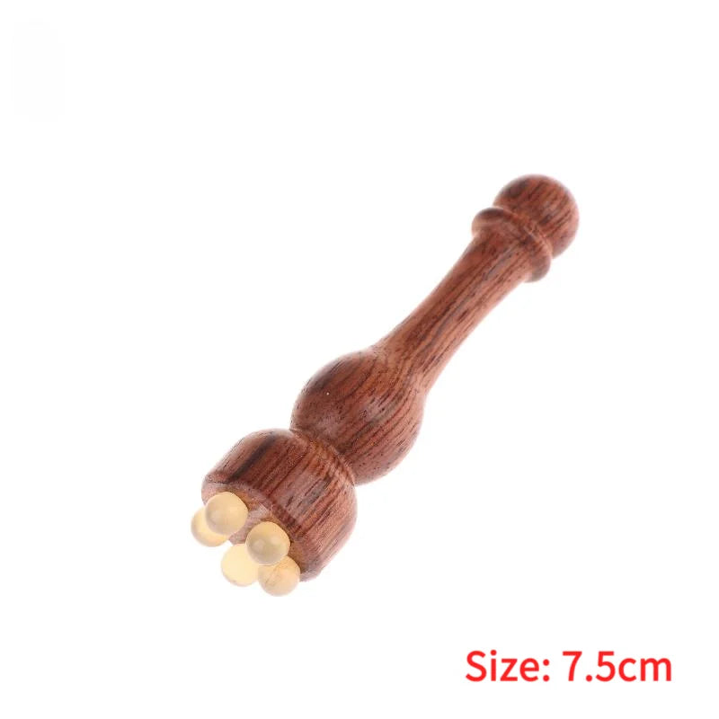Lotus Seedpod Shape Massager Facial Physiotherapy Tool Green Sandalwood Face Massage Tools Gua Sha Face Skin Care Massage Sticks