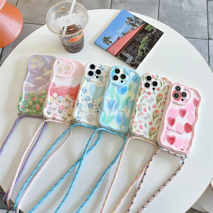 Crossbody Lanyard Phone Case Xiaomi Redmi Note 14 Pro 5G Note 14 Pro Plus 14C POCO X7 Pro 14T Rope Necklace Strap Silicone Cover